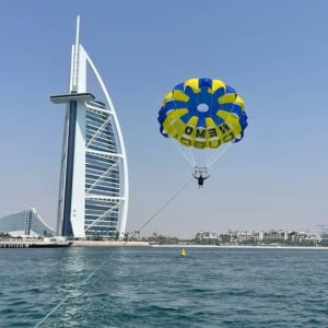 Dubai Parasailing: Experience with Burj Al Arab Sights at Jumeirah Mosque, Dubai, United Arab Emirates Activities & Events Shop Online at Special Price from Dubai Shopping City