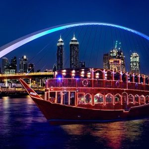 Canal Dhow Cruise Or Trio Package At Desert Vibes Tourism EXPERIENCE RESTAURANTS Shop Online at Special Price from Dubai Shopping City