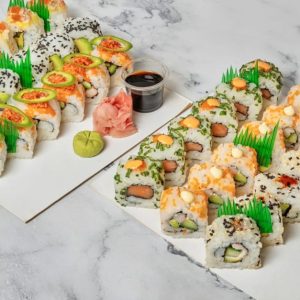 Choice Of Any Sushi Roll With Soft Drink At Ichikura JAPANESE Shop Online at Special Price from Dubai Shopping City