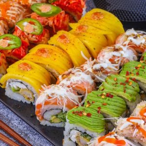 Satisfy Your Cravings With Unlimited Sushi For A Child Or 4 Adults JAPANESE Shop Online at Special Price from Dubai Shopping City