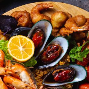 Seafood Night With Choice Of Beverage For One, Two Or Four Men's Shop Online at Special Price from Dubai Shopping City