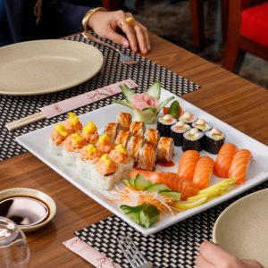 Sushi Set Menu With A Beverage At Keway Mai @ 4* City Seasons Al Hamra JAPANESE Shop Online at Special Price from Dubai Shopping City