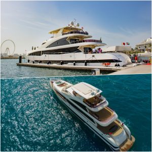 Dubai Harbour Superyacht Experience with Live station & Drinks Boat Tours and Cruises Dubai Boat Tours and Cruises Shop Online at Special Price from Dubai Shopping City