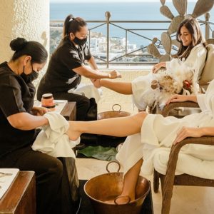 Enjoy A Haircut And Wash Or Pedicure And Manicure At Home NAILS Shop Online at Special Price from Dubai Shopping City