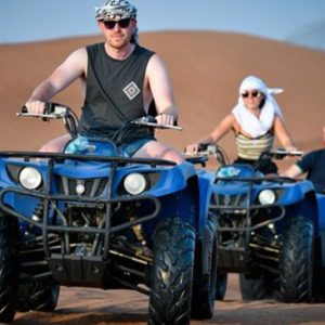 Desert Safari + Centralized Van Pick-Up/30-Min Quad Bike For 1,2, Or 4 MOTOR SPORTS Shop Online at Special Price from Dubai Shopping City