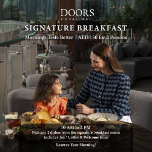 Dining experience at Doors Dubai Mall Brunches Dubai Brunches Shop Online at Special Price from Dubai Shopping City