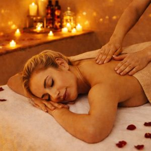 Full Body Aromatherapy Spa + Optional Blowdry Or Moroccan Bath MASSAGE Shop Online at Special Price from Dubai Shopping City