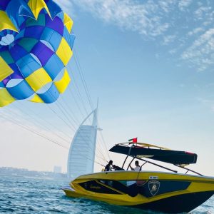Soar Above Dubais Coastline With 30-Minute Parasailing For One Or Two WATER SPORTS Shop Online at Special Price from Dubai Shopping City