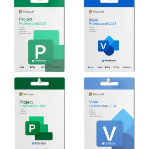 Microsoft Visio Pro Or Project Pro 2024 Or 2021 Lifetime License Men's Shop Online at Special Price from Dubai Shopping City