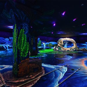 3D Blacklight Minigolf Tickets Indoor Attractions Dubai Indoor Attractions Shop Online at Special Price from Dubai Shopping City