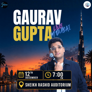 Gaurav Gupta Live in Dubai Shows and Theatrical Plays Dubai Shows and Theatrical Plays Shop Online at Special Price from Dubai Shopping City