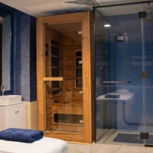 Infrared Sauna + Relaxation, Hot Stone & Aromatherapy STEAM BATH Shop Online at Special Price from Dubai Shopping City